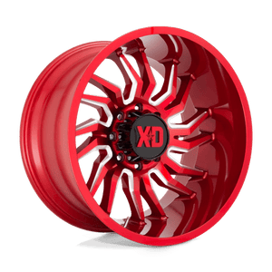 22X12 XD XD858 TENSION CANDY RED MILLED 8X165.1