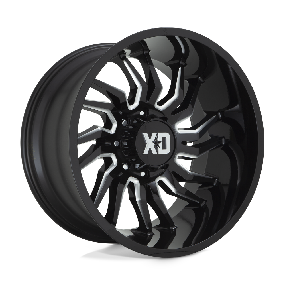 20X10 XD XD858 TENSION GLOSS BLACK MILLED 6X135
