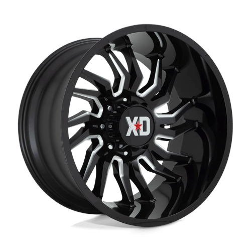 22X12 XD XD858 TENSION GLOSS BLACK MILLED 8X165.1