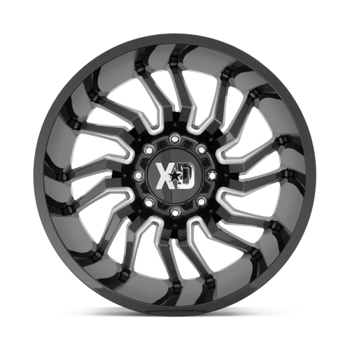 20X10 XD XD858 TENSION GLOSS BLACK MILLED 6X135