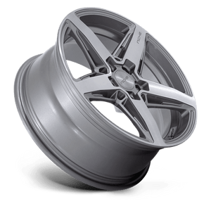 18X8 Niche 1PC M270 TERAMO ANTHRACITE BRUSHED FACE TINT 5X100