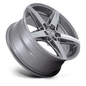 18X8 Niche 1PC M270 TERAMO ANTHRACITE BRUSHED FACE TINT 5X114.3