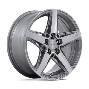 18X8 Niche 1PC M270 TERAMO ANTHRACITE BRUSHED FACE TINT 5X112