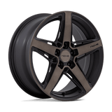18X8 Niche 1PC M271 TERAMO MATTE BLACK W DOUBLE DARK TINT 5X112