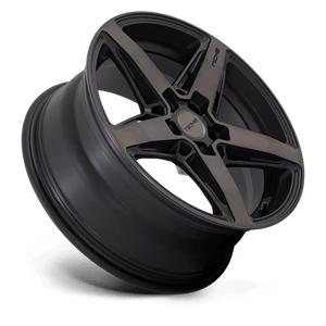 18X8 Niche 1PC M271 TERAMO MATTE BLACK W DOUBLE DARK TINT 5X108