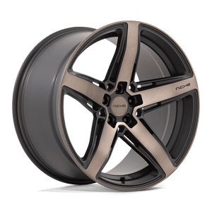 20X10.5 Niche 1PC M271 TERAMO MATTE BLACK W DOUBLE DARK TINT 5X112