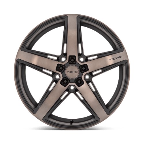 20X10.5 Niche 1PC M271 TERAMO MATTE BLACK W DOUBLE DARK TINT 5X115
