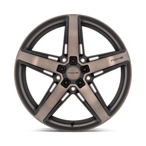 20X11 Niche 1PC M271 TERAMO MATTE BLACK W DOUBLE DARK TINT 5X115