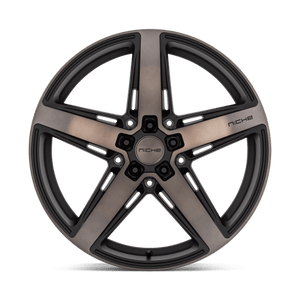 20X10.5 Niche 1PC M271 TERAMO MATTE BLACK W DOUBLE DARK TINT 5X114.3
