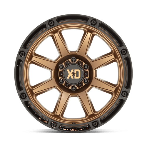 20X9 XD XD863 MATTE BRONZE W/ BLACK LIP 8X170
