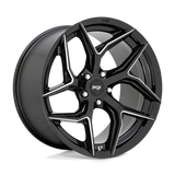 20X9 Niche 1PC M266 TORSION GLOSS BLACK MILLED 5X112