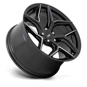 20X9 Niche 1PC M266 TORSION GLOSS BLACK MILLED 5X112