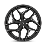 20X9 Niche 1PC M266 TORSION GLOSS BLACK MILLED 5X115