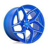 20X10.5 Niche 1PC M268 TORSION ANODIZED BLUE MILLED 5X120