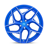 20X10.5 Niche 1PC M268 TORSION ANODIZED BLUE MILLED 5X120