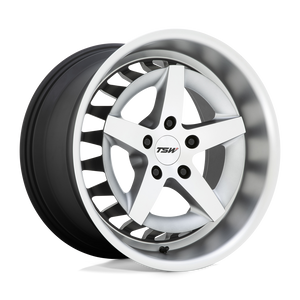 18X8.5 TSW DEGNER MATTE TITANIUM W/ MACHINED FC 5X114.3
