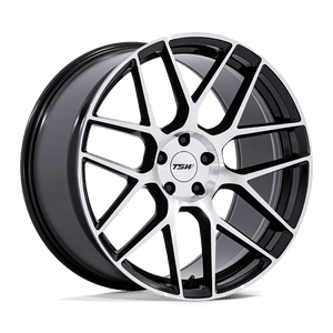 22X9 TSW TW002 LASARTHE GLOSS BLACK MACHINED 5X112