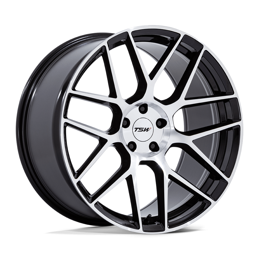 18X9.5 TSW TW002 LASARTHE GLOSS BLACK MACHINED 5X114.3