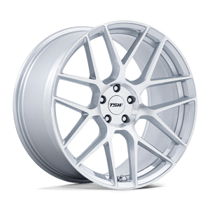 17X8 TSW TW002 LASARTHE GLOSS SILVER MACHINED 5X114.3