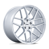 17X8 TSW TW002 LASARTHE GLOSS SILVER MACHINED 5X108