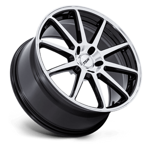 19X9.5 TSW TW004 CANARD GLOSS BLACK W/ MACHINED FACE 5X114.3
