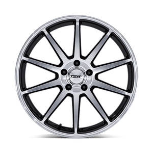 20X9 TSW TW004 CANARD GLOSS BLACK W/ MACHINED FACE 5X112