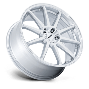 20X9 TSW TW004 CANARD GLOSS SILVER W/ MACHINED FACE 5X112