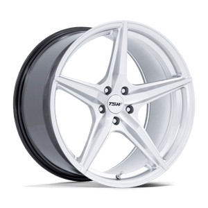 18X8.5 TSW TW007 ESPRIT HYPER SILVER W/ MACHINED FACE 5X112