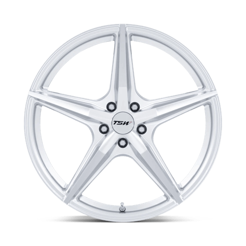 18X9.5 TSW TW007 ESPRIT HYPER SILVER W/ MACHINED FACE 5X120