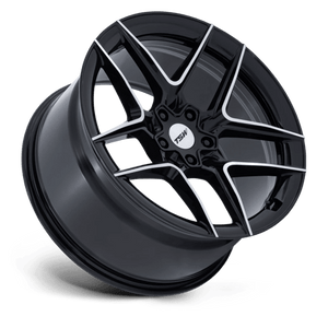 19X10.5 TSW TW008 SLIPSTREAM GLOSS BLACK W/ MACHINED FACE 5X112