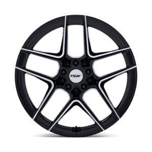 19X10.5 TSW TW008 SLIPSTREAM GLOSS BLACK W/ MACHINED FACE 5X114.3