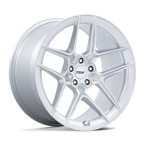19X10.5 TSW TW008 SLIPSTREAM GLOSS SILVER W/ MACHINED FACE 5X112