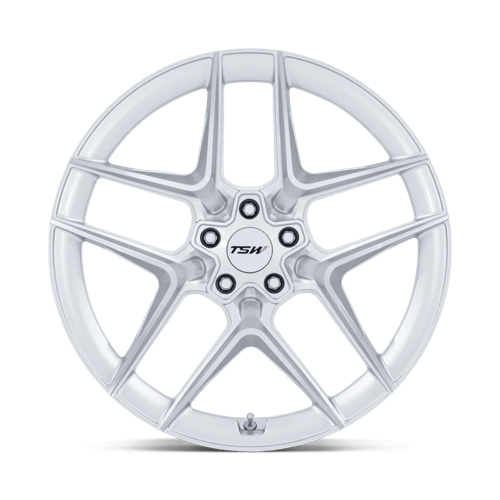 19X10.5 TSW TW008 SLIPSTREAM GLOSS SILVER W/ MACHINED FACE 5X114.3