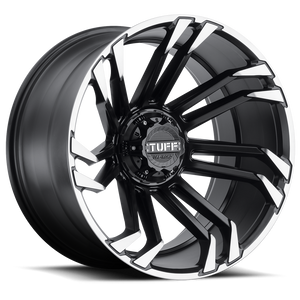 20X10 Tuff T21 MATTE BLACK W/ MACHINED FLANGE 5X127/5X139.7