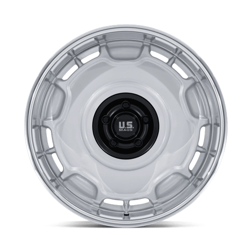 20X10 US Mag 1PC UC146 ARLINGTON SILVER M-BLK CENTER W/ DC-LIP 5X127