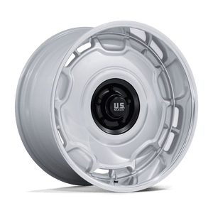 20X8.5 US Mag 1PC UC146 ARLINGTON SILVER M-BLK CENTER W/ DC-LIP 5X127