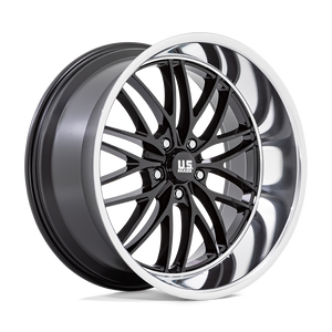22X10.5 US Mag 1PC U138 SANTA CRUZ GLOSS BLACK W/ DIAMOND CUT LIP 5X127