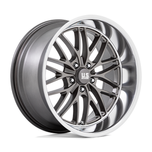 20X10 US Mag 1PC U139 SANTA CRUZ ANTHRACITE W/ DIAMOND CUT LIP 5X120.65