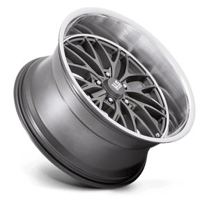 20X10 US Mag 1PC U139 SANTA CRUZ ANTHRACITE W/ DIAMOND CUT LIP 5X120.65