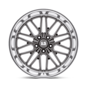 20X10 US Mag 1PC U139 SANTA CRUZ ANTHRACITE W/ DIAMOND CUT LIP 5X120.65