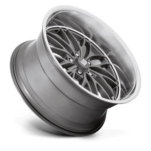 22X10.5 US Mag 1PC U139 SANTA CRUZ ANTHRACITE W/ DIAMOND CUT LIP 5X127