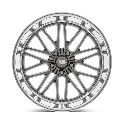 22X10.5 US Mag 1PC U139 SANTA CRUZ ANTHRACITE W/ DIAMOND CUT LIP 5X127