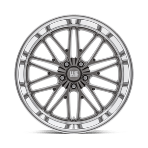 22X10.5 US Mag 1PC U139 SANTA CRUZ ANTHRACITE W/ DIAMOND CUT LIP 5X127