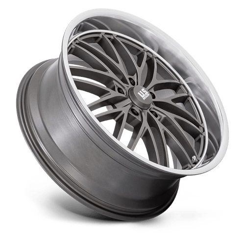 22X9 US Mag 1PC U139 SANTA CRUZ ANTHRACITE W/ DIAMOND CUT LIP 5X127