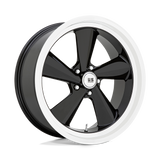 22X10.5 US Mag 1PC U136 TS GLOSS BLACK W/ DIAMOND CUT LIP 5X127