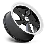 22X10.5 US Mag 1PC U136 TS GLOSS BLACK W/ DIAMOND CUT LIP 5X127