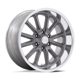 20X9.5 US Mag 1PC UC145 RAMBLER 6 MATTE GUNMETAL DIAMOND CUT LIP 6X127