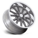 20X8 US Mag 1PC UC145 RAMBLER 6 MATTE GUNMETAL DIAMOND CUT LIP 6X135