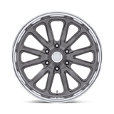 20X8 US Mag 1PC UC145 RAMBLER 6 MATTE GUNMETAL DIAMOND CUT LIP 6X127