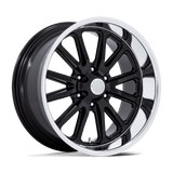 20X8 US Mag 1PC UC145 RAMBLER 6 GLOSS BLACK DIAMOND CUT LIP 6X135